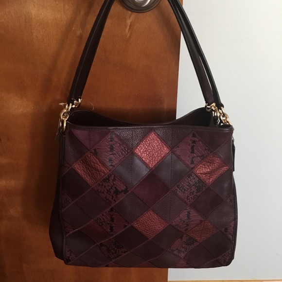 Coach Handbags - Coach Handbag Leather Cherry Burgundy NWT